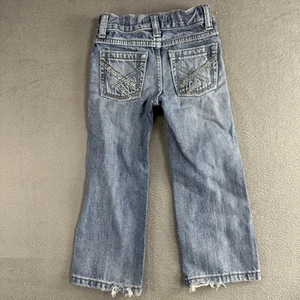 Wrangler 20X Jeans Youth Boys Size 4 Slim Boot Cut Distressed Fade - Picture 1 of 8