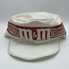 Vintage M&M’s Mütze Maler Kappe weiß Süßigkeiten Mars 1988 Made in USA Werbung selten