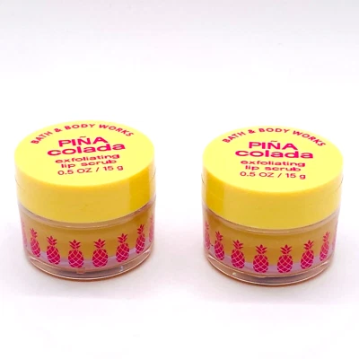 2 Bath & Body Works PIÑA COLADA Exfoliating Lip Scrub 0.5 oz/15 g Each NEW - Image 1 of 4