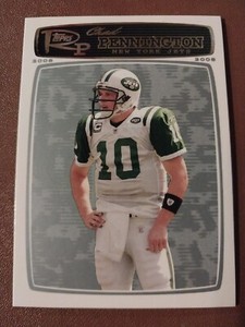 2008 CHAD PENNINGTON TOPPS ROOKIE PROGRESSION NFL CARD /99 NY JETS #4 MARSHALL 