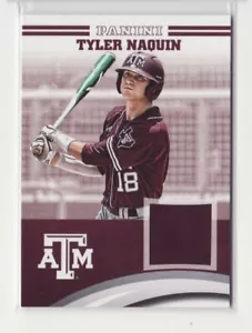 2015 Panini Collegiate Texas A&M Jersey Tyler Naquin Maroon Swatch - Flat S/H - Picture 1 of 1