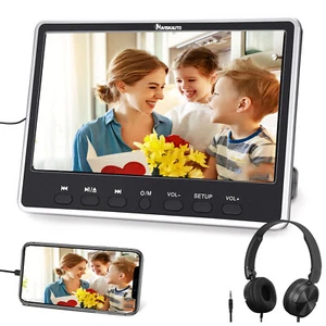 12" HD Auto Kopfstütze DVD Player TV Monitor Region Free 1366x768 HDMI+Kopfhörer - Bild 1 von 19