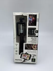 Pro Charge Selfie Stick For Smartphones W/ Built in Flash BLACK #9 - Picture 1 of 4