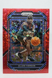 2022-23 Panini Prizm Allen Iverson Red Fast Break Disco 26/100 #281 76ers INVEST - Picture 1 of 2