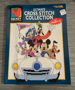 Mickey Unlimited Ultimate Cross Stitch Collection Leisure Arts Pattern Book 1998 - Picture 1 of 3