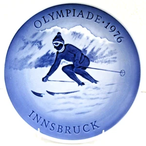 1976 Royal Copenhagen Innsbruck Olympiade 1976 Winter Olympics Plate - Picture 1 of 5