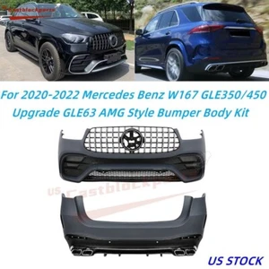 Facelift to GLE63 AMG From 2020-2022 Mercedes Benz GLE Class W167 Bumper Kit - Picture 1 of 9