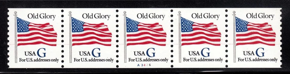 1994 Sc 2890 G Rate (32c) PNC5 plate number A3426  MNH Old Glory - Image 1 of 1