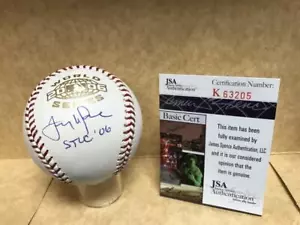 TONY LARUSSA ST LOUIS CARDINALS O6 SIGNED 2003 WORLD SERIES BASEBALL JSA K63205 - Picture 1 of 2