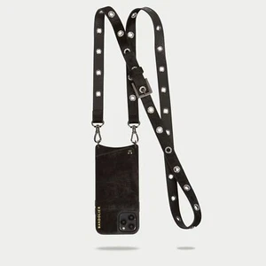Bandolier Black Velvet iPhone 11 Pro Case Wallet Bling Strap Pewter New Bloggers - Photo 1 sur 12