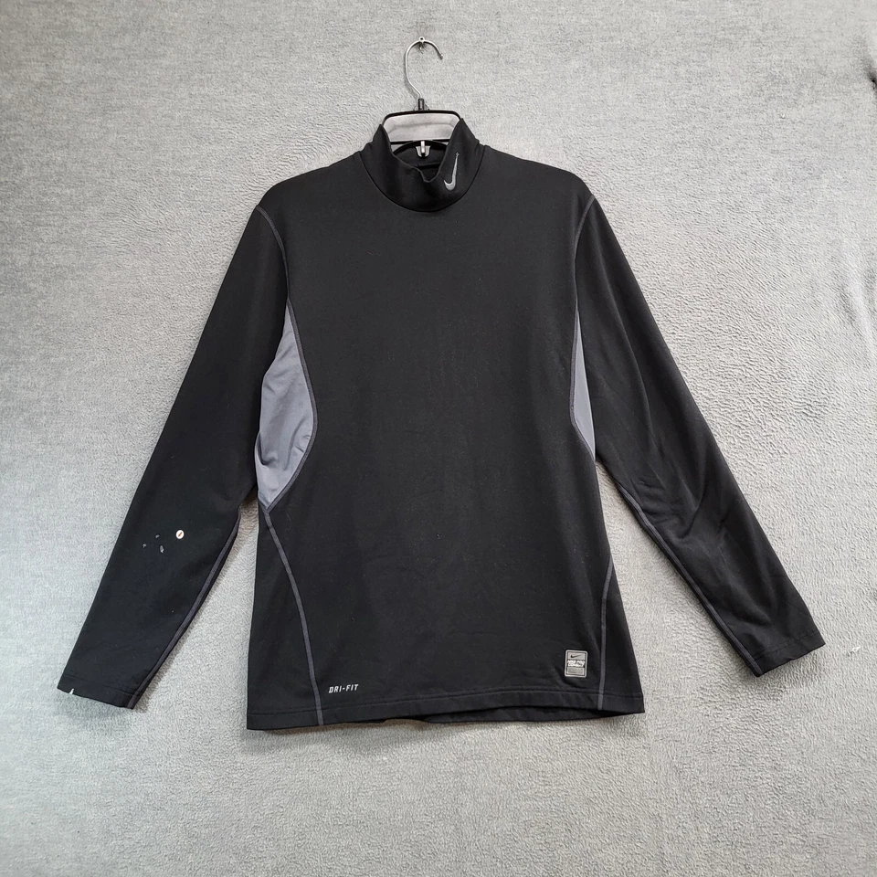 Nike Pro Combat Hombres Ropa Activa Camisa Mediana Negra Compresión Ajustada LEER Foto 1 de 4