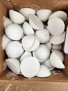 72 Pk Dixon Industrial Carpenter's Chalk 2.5" Molded Hemispherical Cake, White, - Picture 1 of 6