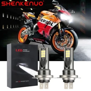 LED Headlight Bulbs FOR Honda CBR600RR 2007- 2019 2020 6000K White High Power - Picture 1 of 11