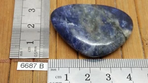 SODALITE pierre plate galet mineraux lithotherapie reiki deco collection - Imagen 1 de 2