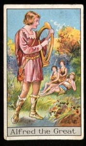 Tobacco Card, Godfrey Phillips, FAMOUS BOYS, 1924, Alfred the Great, #23