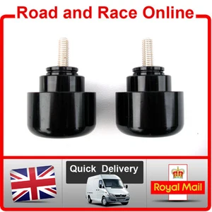 Honda VTR1000F CB1300 GL1800 CB1100SF CB VTR Bar Ends Pair Black Bar End Weights - Picture 1 of 8