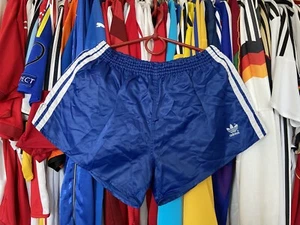1980s 1990s ADIDAS VINTAGE SHORTS FOOTBAL SOCCER RUNNING sz L ( 7 ) MEN - Picture 1 of 15