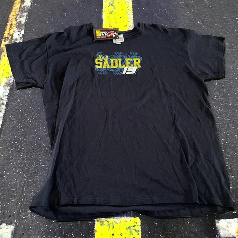 Vintage Elliot Sadler #19 NASCAR T Shirt Chase Authentics Size 2XL BRAND NEW Cover
