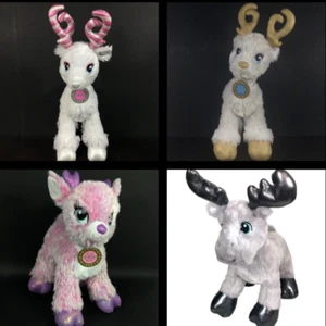 Build-A-Bear -Twinkle + Glisten + Merry Mission-Reindeer Plush-Pink/Gold/Silver - Picture 1 of 23