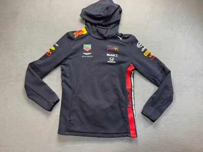 Puma Aston Martin Red bull racing formula 1 Boys size XL Blue Hoodie Sweatshirt - Image 1 of 4