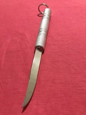 Cuchillo plegable soviético vintage barril prisión arte nuevo Foto 1 de 4