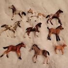 Lot Of 8 Schleich Mini Horses 3" to - 4". Am Limes 69 used 2013-2018 1 mini deer