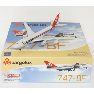 DRAGON for Boeing 747-8F Cargolux 1/400 DIECAST Aircraft Pre-built Model - Image 1 of 3