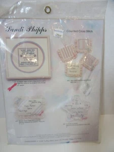 Sandi Phipps 670 Kreuzstich Set Babys Götter kostbares Geschenk Geburtsanzeige - Bild 1 von 3