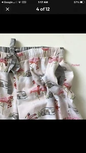 New W/tag Nick & Nora Pink Flamingo Flannel Pajama Set XXL Airstream Camper Vtg - Picture 1 of 8