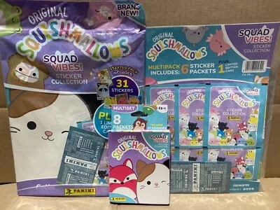 Panini Squishmallows Squad Vibes Starter pack: Album & Multi Pack - Multi Set - Image 1 of 4
