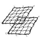 15.7"x15.7" 2Pack Bungee Cargo net Motorcycle, Made of Latex Heavy Duty Bungee 