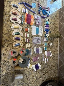 Lot Of 50 in Various Colors Metallic Threads Madeira Accentuate Balger - Picture 1 of 9