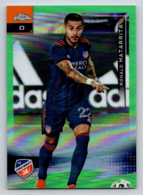 2021 Topps Chrome MLS Neon Green Refractors #104 Ronald Matarrita /99 - Image 1 of 2