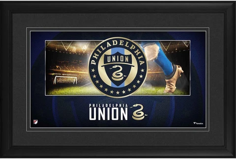 Philadelphia Union Framed 10" x 18" Team Logo Panoramic Photograph Cover