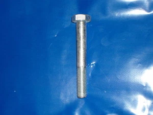 M10 x 75 mm hexagon head BOLT 8.8 ZINC PLATED BOLT PART THREADED - Picture 1 of 2