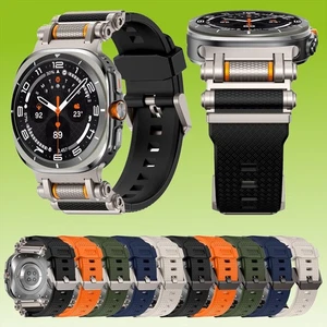 Brazalete de metal de silicona para Samsung Galaxy Watch Ultra 2 2025 / Watch Ultra 47 mm - Imagen 1 de 17