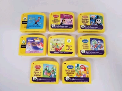 Lot Of 8 - My First LeapPad Preschool Learning Game Cartridges Math ABC Writing  - Image 1 of 4