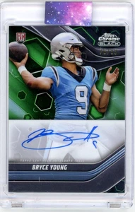 2023 Topps Chrome Black Auto On Card - Bryce Young RC Refractor Green /99 - Bild 1 von 2