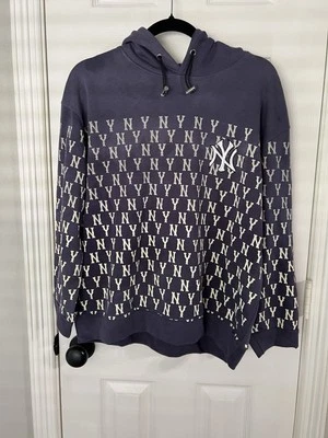 New York Yankees Sweatshirt Hoodie Adult MLB Blue Embroidered NY OSFM - Image 1 of 4