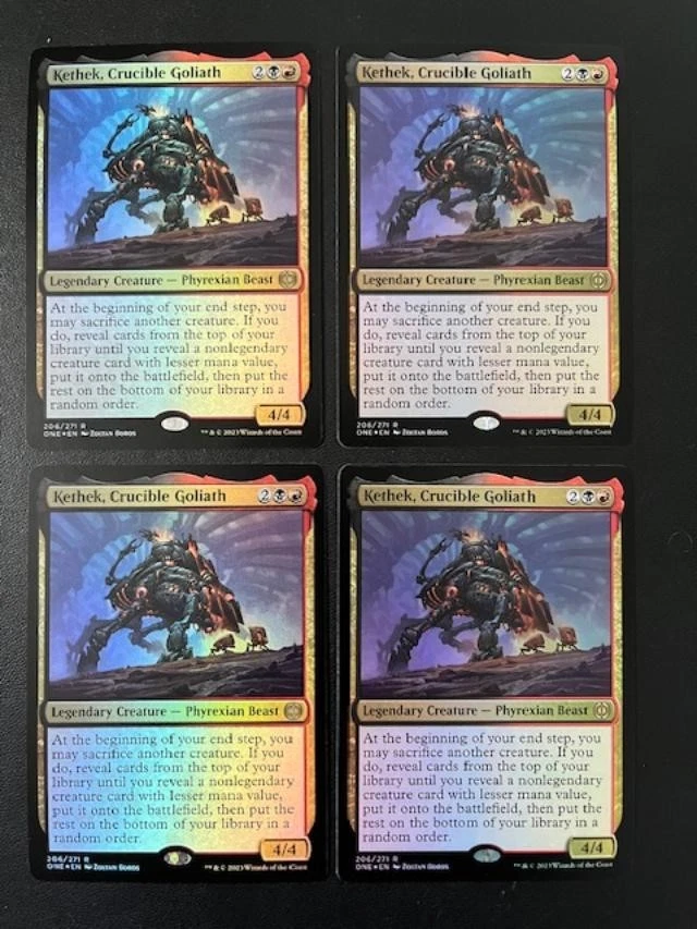 MTG- Kethek, Crucible Goliath x4 - Phyrexia: All Will Be One - FOIL - Image 1 of 1