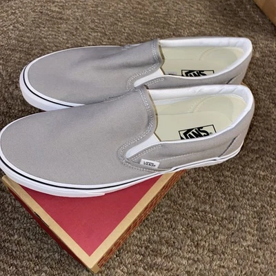 Zapatillas deportivas y zapatos deportivos Vans clásicos sin cordones llovizna blanco verdadero para hombre talla 11 Foto 1 de 4