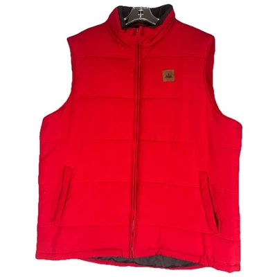 Field & Stream Original Outfitter Men’s Zip Up  Quilted Puffer Vest Red Size XL - Image 1 of 4