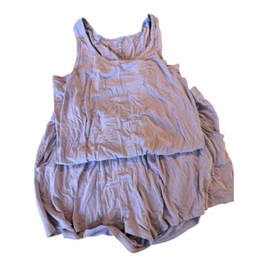 Kyte Baby Women's XL Pajama Set in Taro Sleeveless Top and Shorts Purple/Gray. - Picture 1 of 2