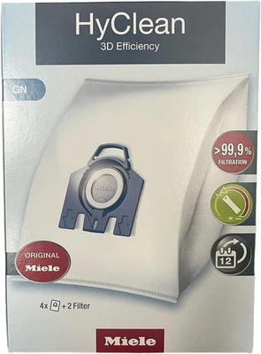 Genuine 3D Efficiency HyClean Dust Bags For Miele GN Vacuum Cleaners - Image 1 of 4