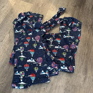 Conjunto de Pijama Wondershop Mujer Pequeño Azul Globos Camisa Pantalones Ligero - Imagen 1 de 6