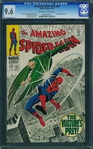 Amazing Spider-Man # 64 CGC 9.6 (Marvel, 1968) Vulture cover Old Case - Picture 1 of 2