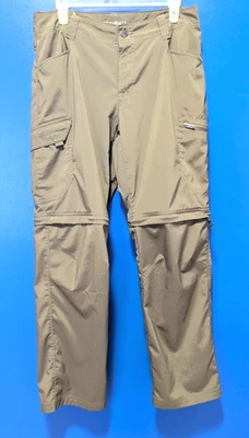 Columbia omni-sombra protección solar con cremallera pantalones/pantalones cortos verde militar 32 X30! Foto 1 de 4
