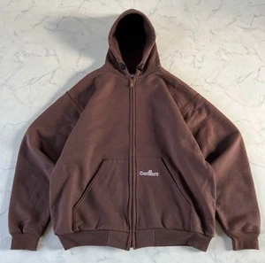 Parka con Capucha Térmica Pesada Carhartt Años 90 Cremallera Hecha en EE. UU. Talla XL De Colección - Imagen 1 de 10