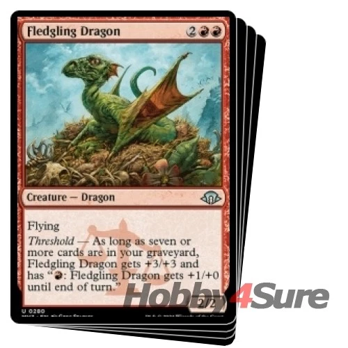 Fledgling Dragon X4 M/NM Magic: The Gathering MTG Modern Horizons 3 - Image 1 of 1