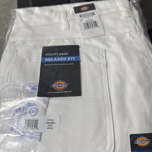 Dickies Utility Carpenter Painter's Pants - Relaxed Fit - White - 40 × 32 - Picture 1 of 2